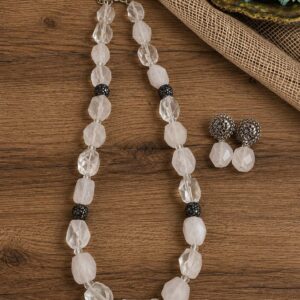Natural stones with marcasite spacers