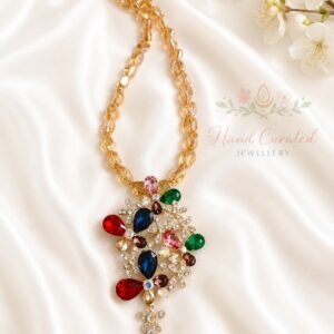 Crystals of ith brooch pendant